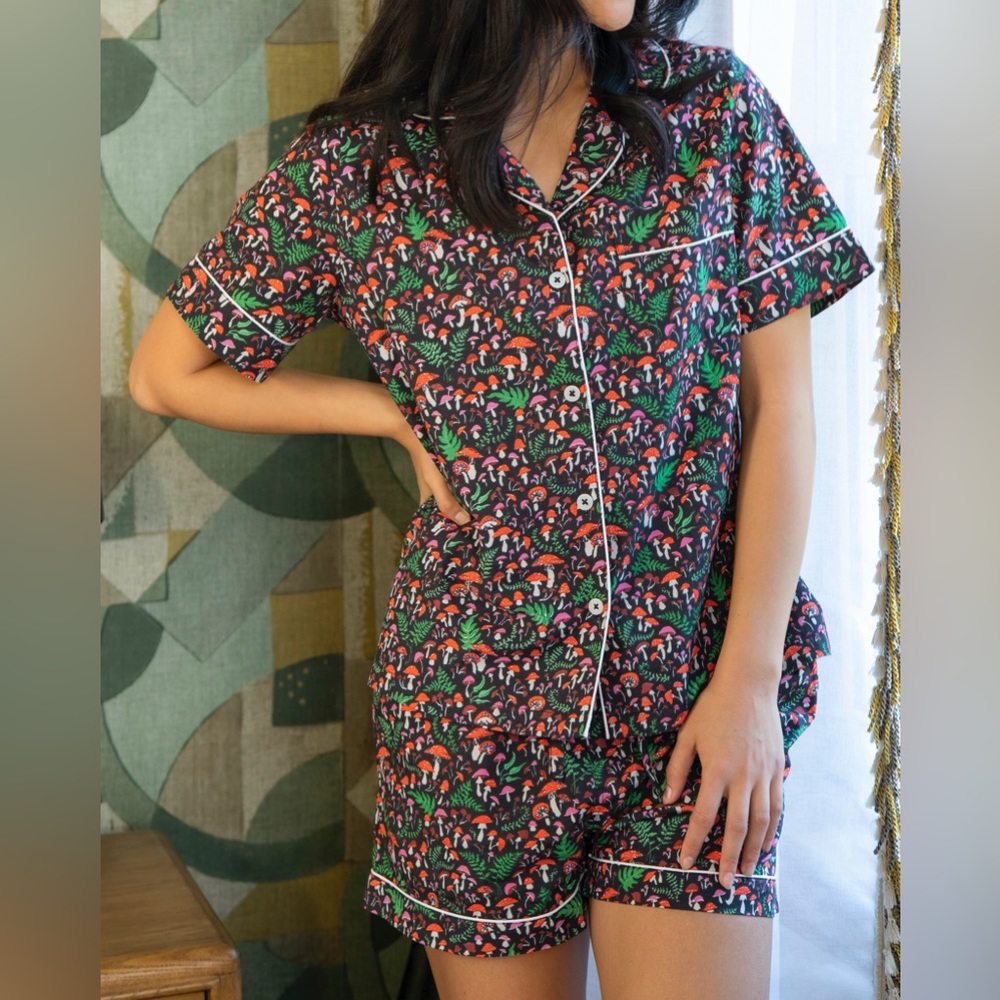 Printfresh Toadstools Pajama Short set. Discontinued print!